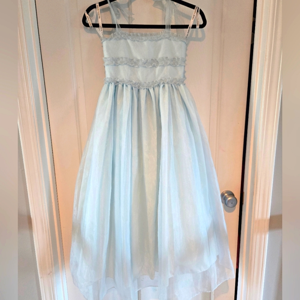 NWOT Baby Blue Flower Girl or Pageant Dress, size 7